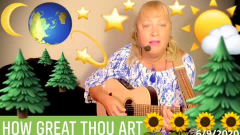 How Great Thou Art-hymn cover by Sharon Luanne Rivera 2020