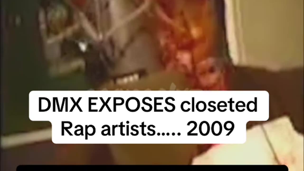 DMX exposed the rap industry in 2009