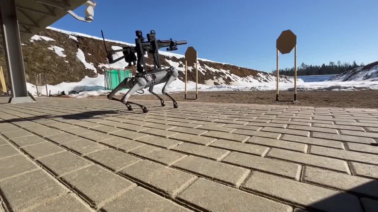 Robot using Guns is the Most terrifying AI Video u will See Today 🙄🙄