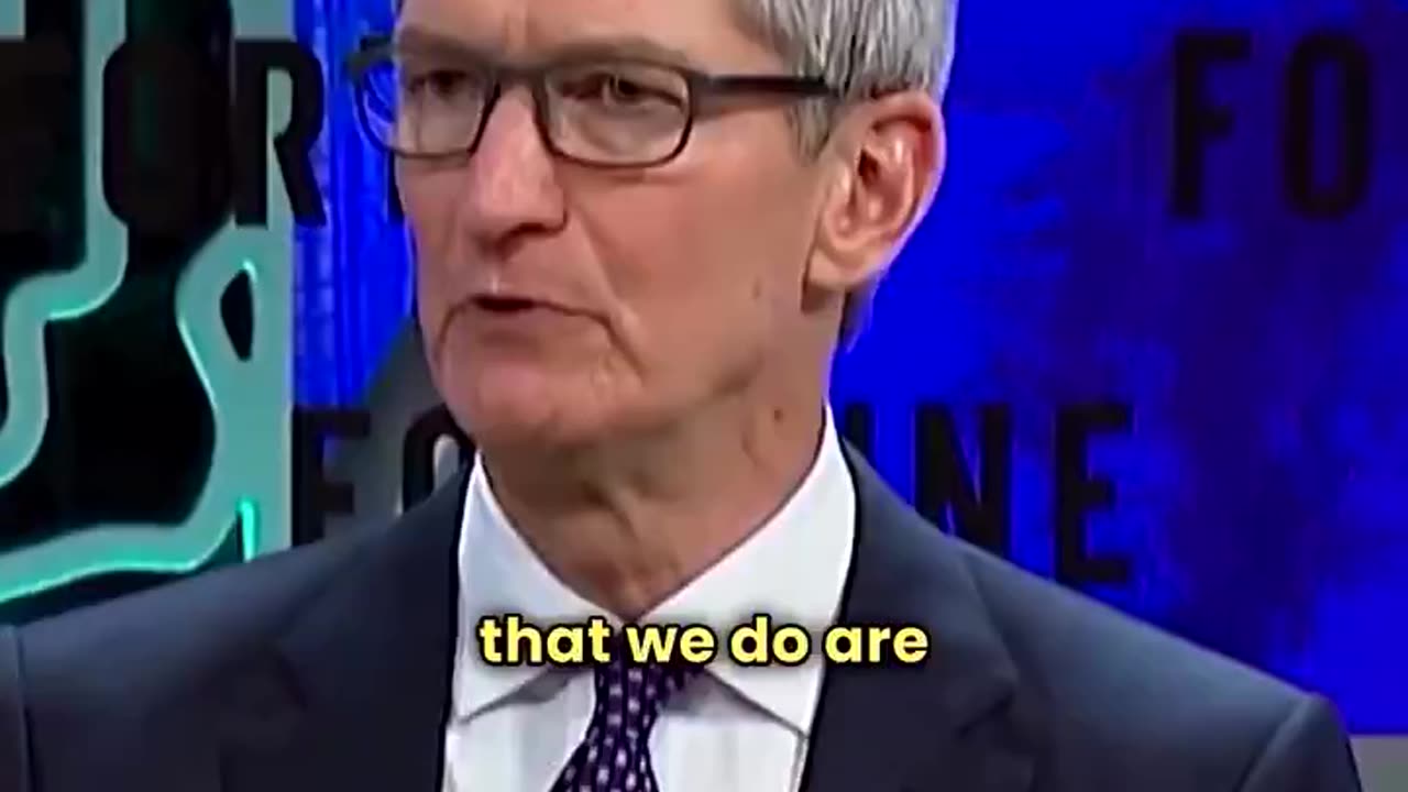 Tim Cook explains why Apple chooses China for manufacturing.