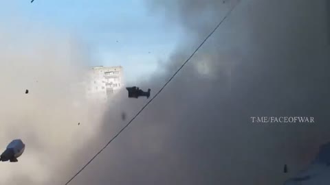 Russian tank fires on person filming