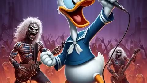 Donald Duck - Run To The Hills (Iron Maiden Cover)