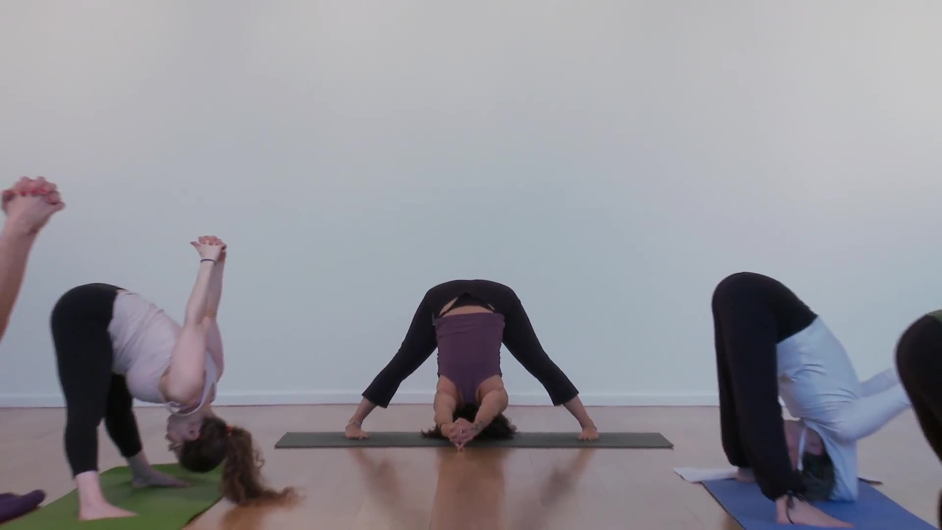 Yoga Instructor Black Thong Slip