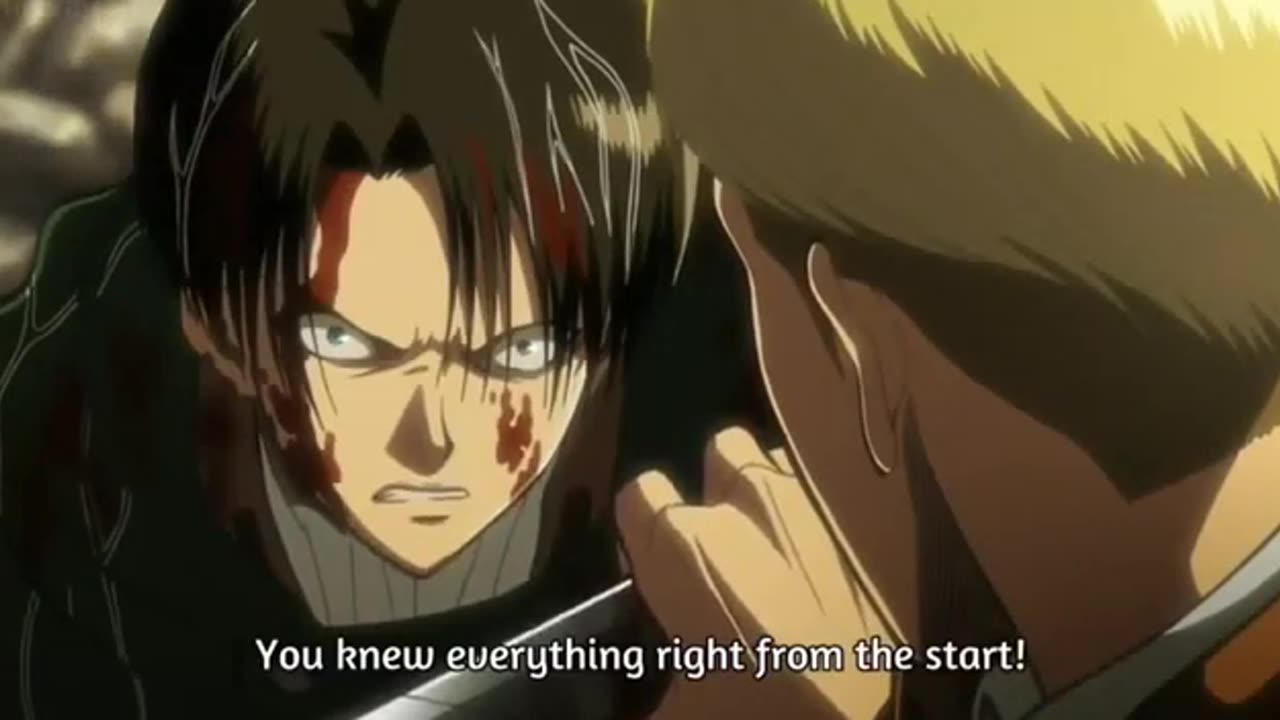 Attack on Titan Levi loses his friends and joins Erwin sub