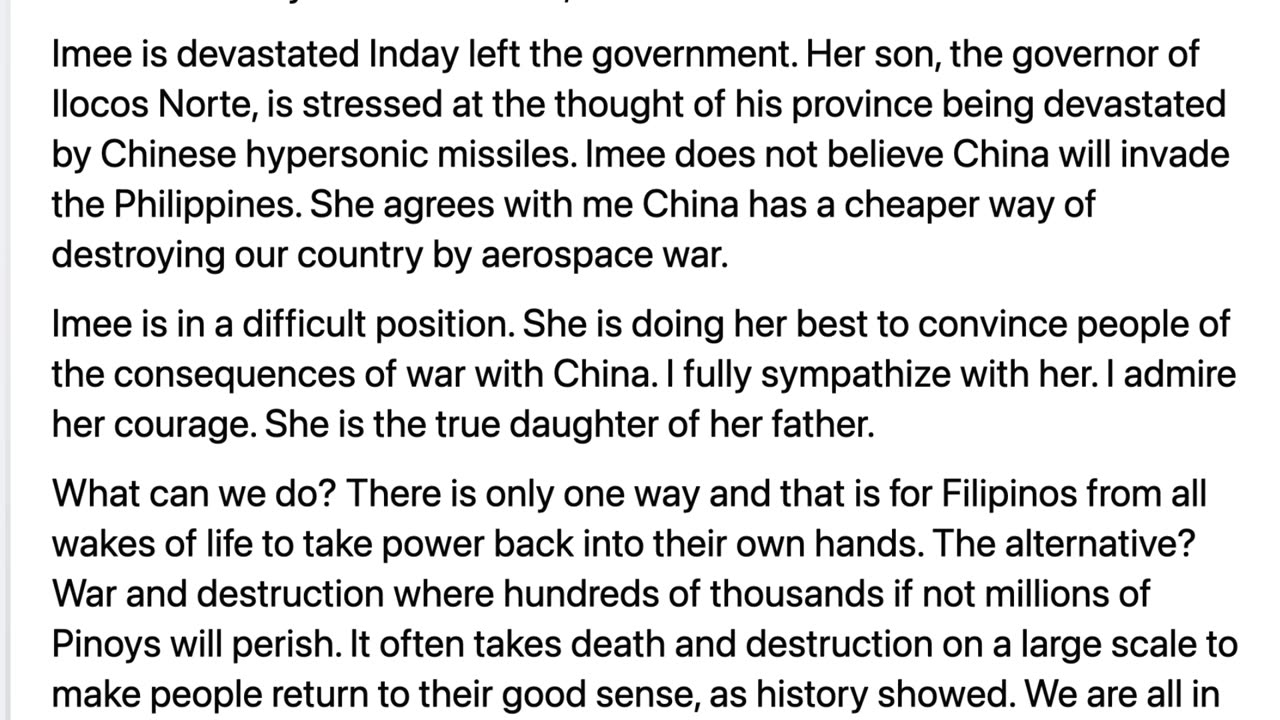 My Talk with Imee Marcos