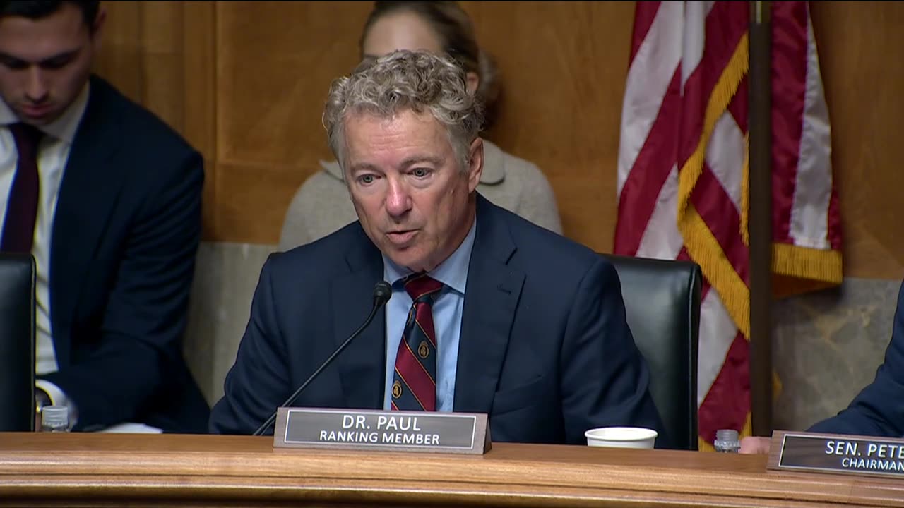 Dr. Rand Paul Speaks on the Power of Free Trade at HSGAC Hearing