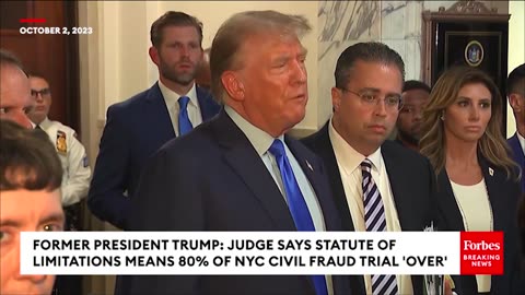 BREAKING NEWS: Shock End To Day One Of Trump Trial—Ex-POTUS Claims Judge Ruled 80% Of Case 'Over'