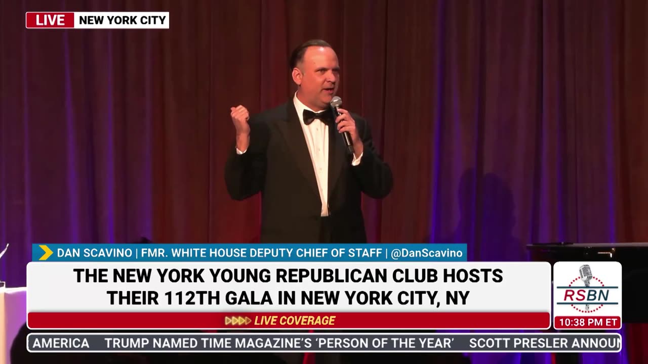 FULL SPEECH: Dan Scavino Speaks and Pres. Trump’s Phone Call at NYYRC 112th Annual Gala - 12/15/24