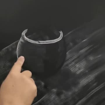 The chalk drawing is really good.