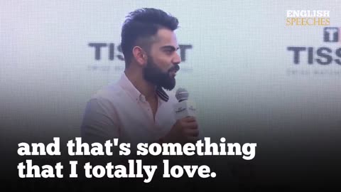 Viral Kohli live English speech ...Rapid-fire Questions [English subtitles]