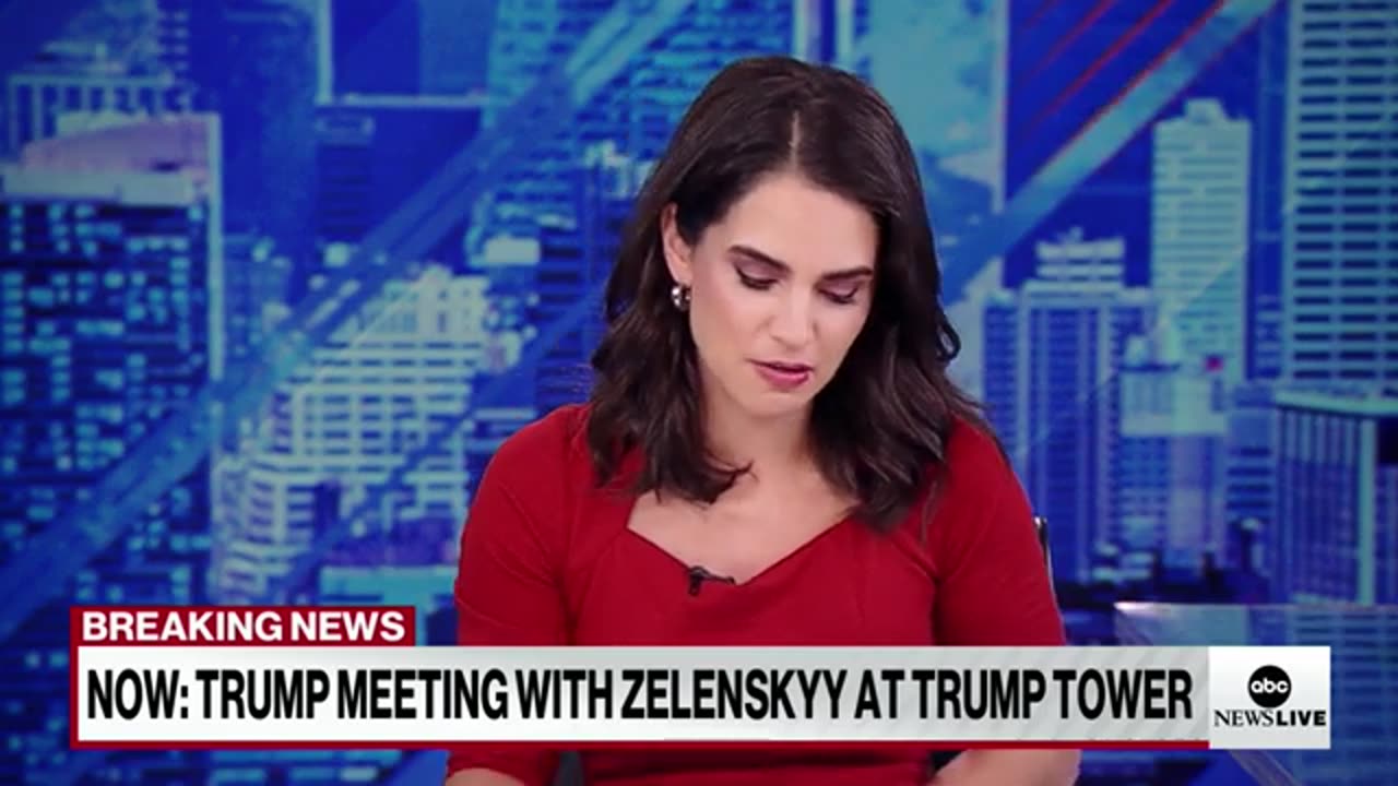 Ukrainian President Zelenskyy holds meeting with Trump