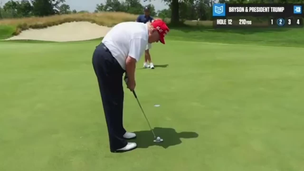 LEGENDARY: Trump Makes Epic Shot While Playing Golf