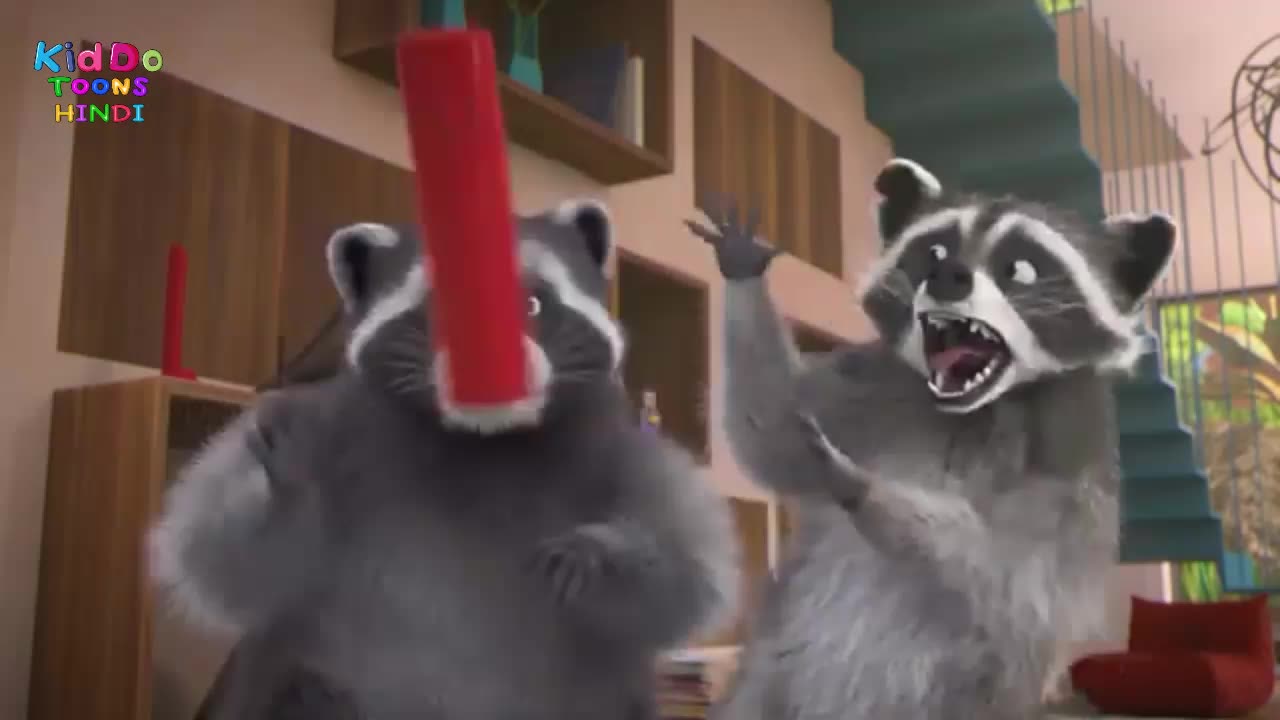 The raccoons and the power of the telephone - Mighty Mike - Cartoon Animation for Kids