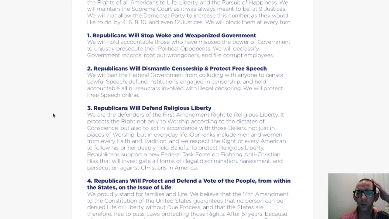 RNC 2024 Platform, Part 4