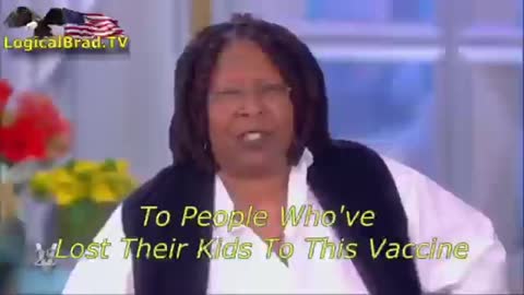 WHOOPIE SLIPS, SAYS VACCINES ARE KILLING KIDS😮🤭