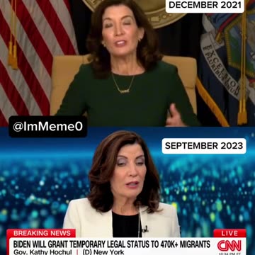 NY Governor Hochul - Then & Now - Come! Don’t Come!