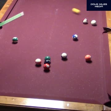 1 BALL BANK SHOT BACK TO THE CORNER POCKET!