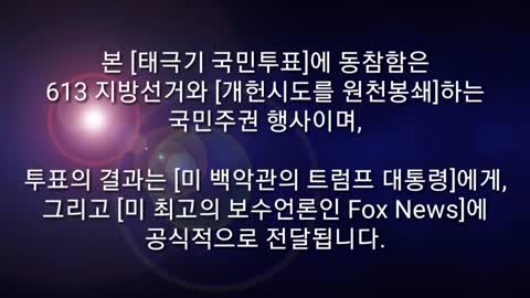 ★[방송예고] 613 지방선거 원천봉쇄 [태극기 국민투표 중간결과] 180422 오늘 오후 4시 [태평TV]