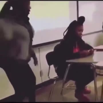 Teacher carefully corrects student for not apologizing to her.