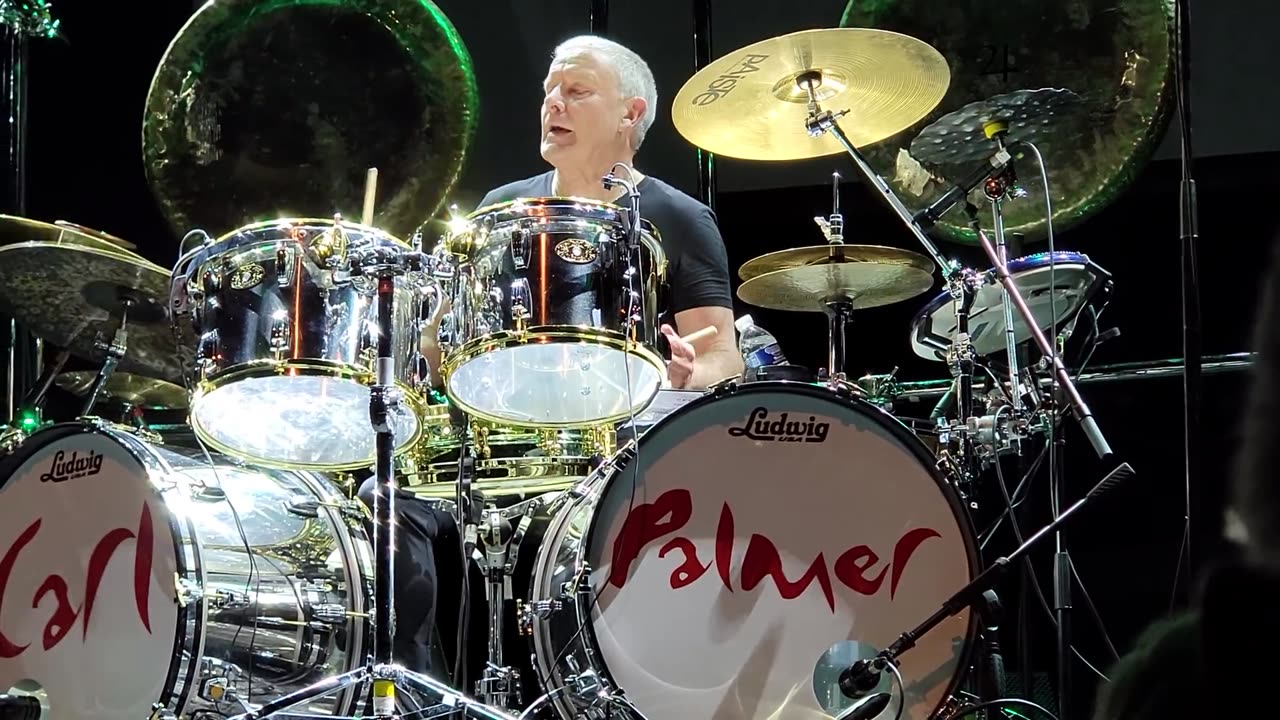 Best Drummer Of All Time! Carl Palmer Drum Solo Live