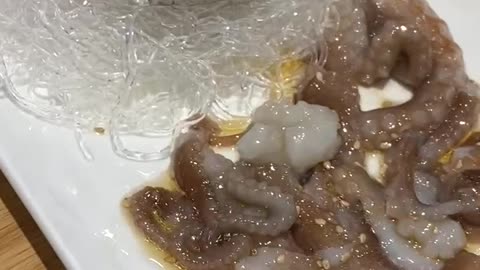 Sliced Raw Octopus