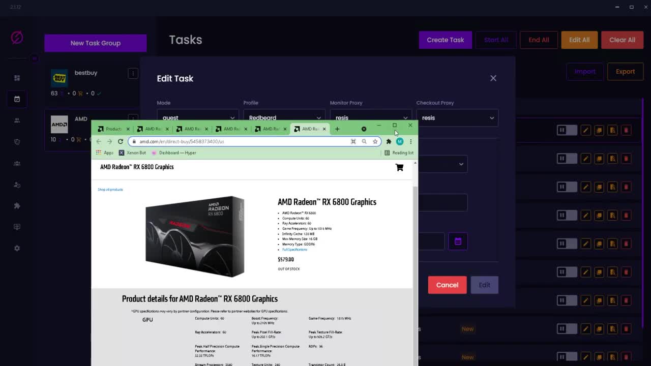 How to : Buy GPU's on AMD the second they come in stock! Stellar AIO Bot Setup Guide