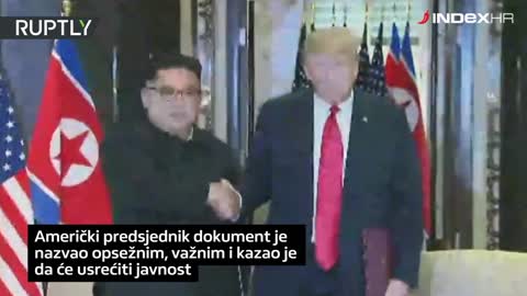 Povijesni sastanak Trumpa i Kim Jong-una i potpisivanje deklaracije