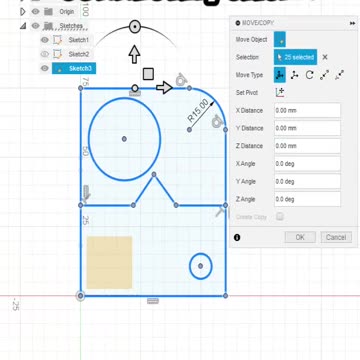 Fusion 360: Copy Sketch