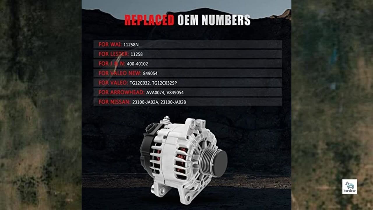 New Alternator Compatible for Nissan Sentra and Altima