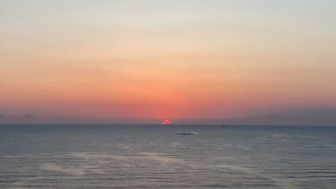 The morning sun is rising