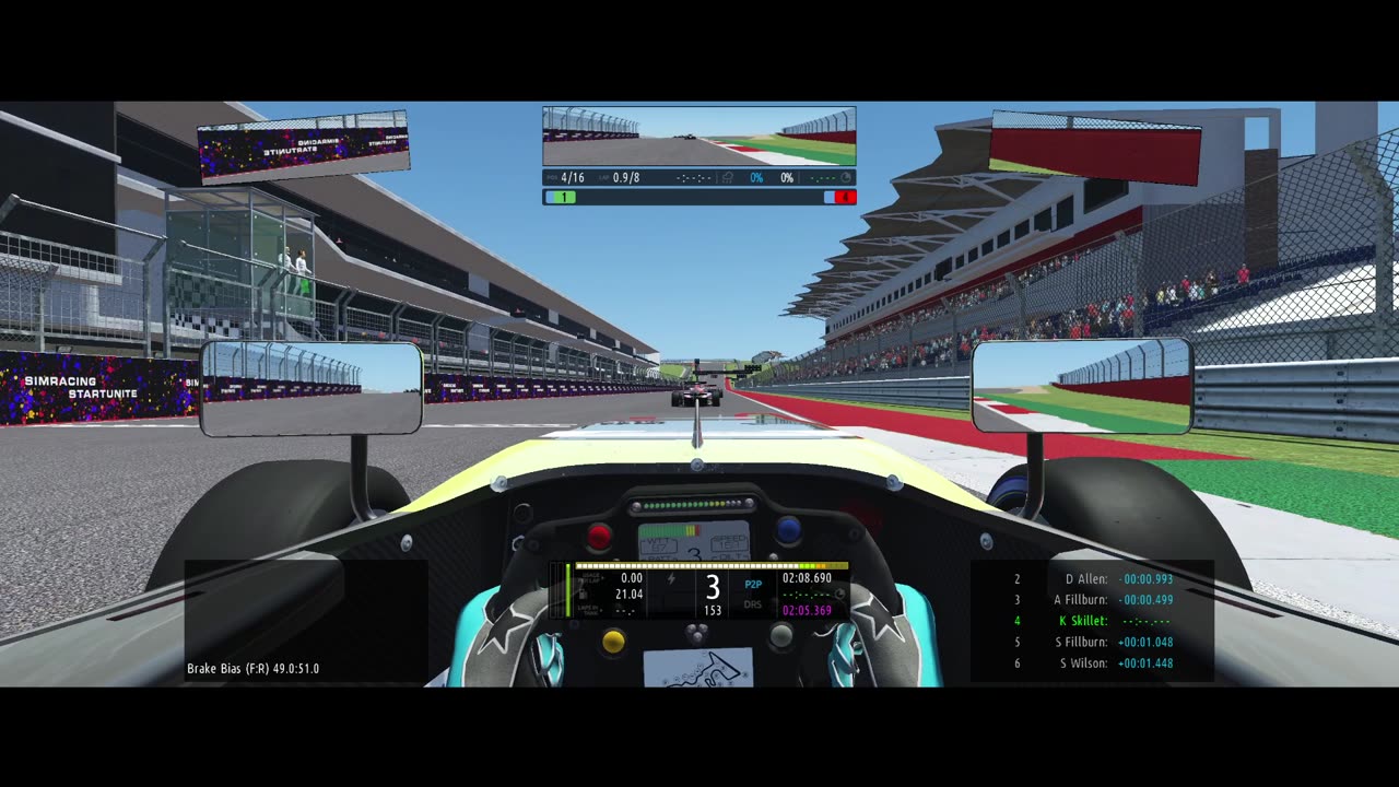 rFactor2 Race against AI @ COTA (14 Oct 2024)