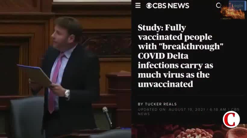 POLITICIAN EXPLAINING COVID FACTS. MIC CUT