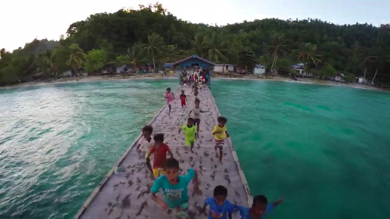 INDONESIA, Saporkern from the Eagle Eye, drone View