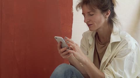 Artist Working on a Painting