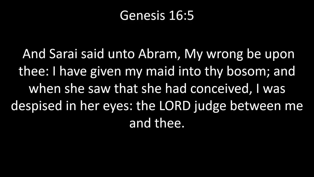 KJV Bible Genesis Chapter 16