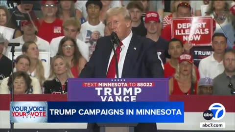Donald Trump campaigns in Minnesota hoping to flip the state for first time in over 50 years