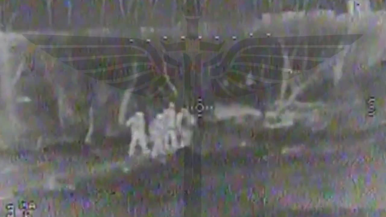 Ukrainian Drones Smash into Retreating Russian Soldiers