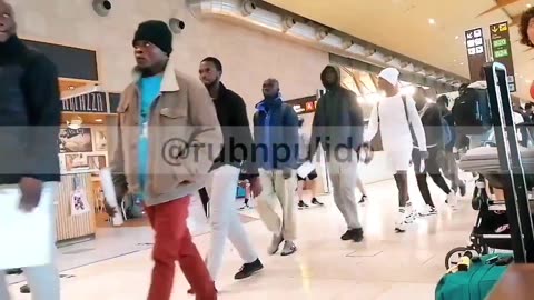 african migrant at airports - whos paying for this