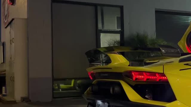 Yellow lamborgini