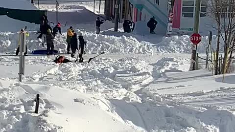 St. John's Residents Enjoy Snow Day