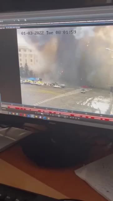 Powerful airstrike in the Kharkiv regional administration, Sumska.