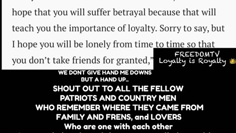 Loyalty is Royalty