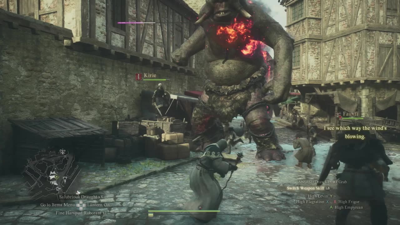 Town Cyclops Dragon's Dogma 2 Gameplay