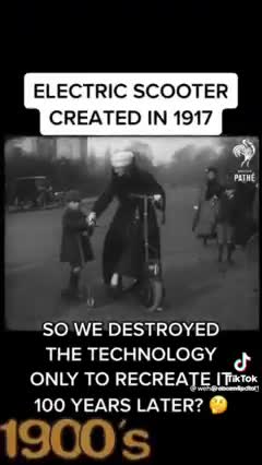 ELECTRIC SCOOTER CREATED IN 1917...