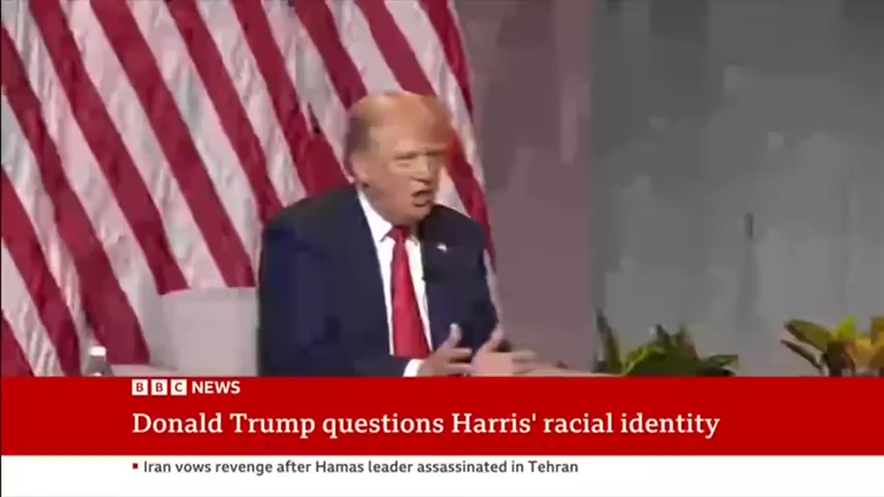 Donald Trump questions Kamala Harris' racial identity