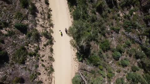 Wonderful footage from a drone - How can a ride could become a nice memory!