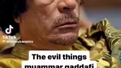 why wS gadaffi killed ? He was a fkn good man