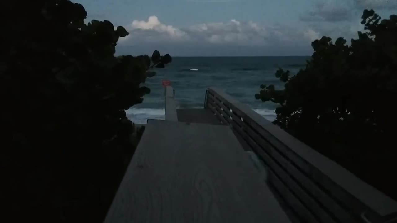 Atlantic Ocean sunset at Jupiter Beach 🏖️