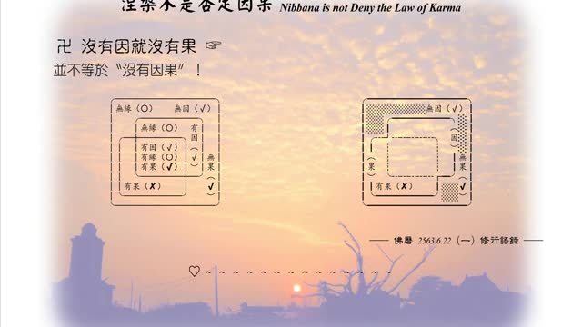 080【沒有因就沒有果並不等於〝沒有因果〞】630622