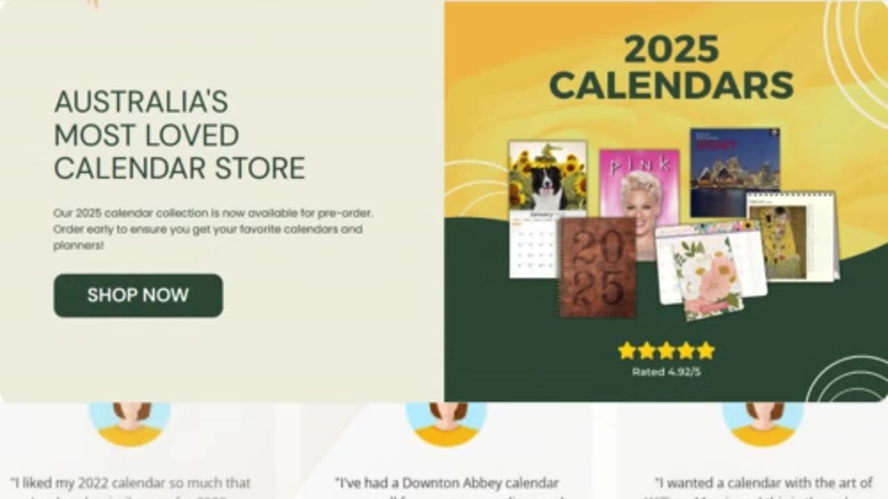 Lang Calendars can be found in many stores